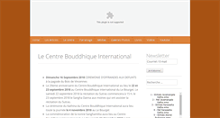 Desktop Screenshot of centrebouddhique.fr